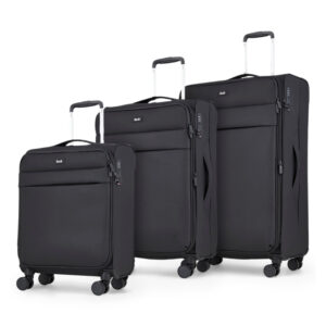 Sada 3 cestovních kufrů Rock Harper - černá