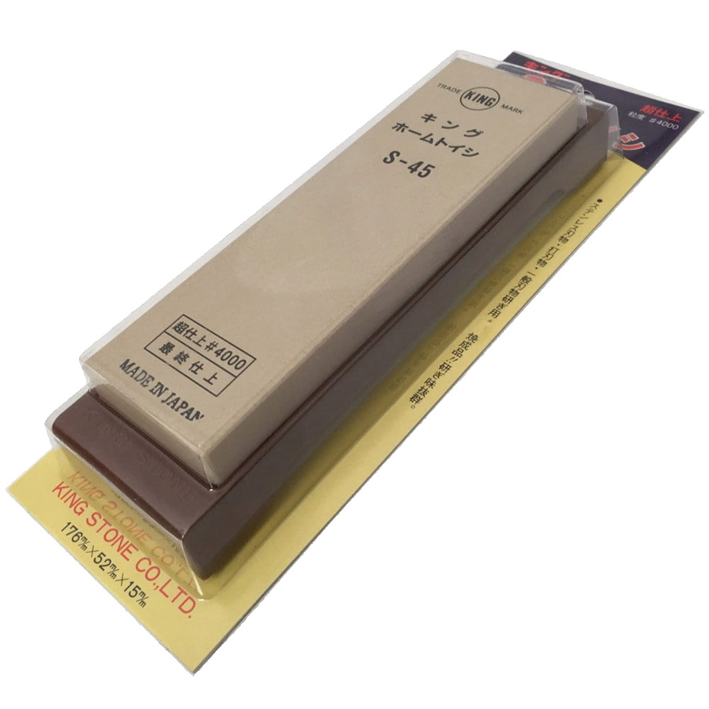 Vodní brusný kámen se základnou King JIS S-45 4000 - béžový - Obrázek 2