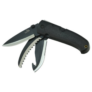 Nůž zavírací Cattara Forester 3in1 21cm - černý