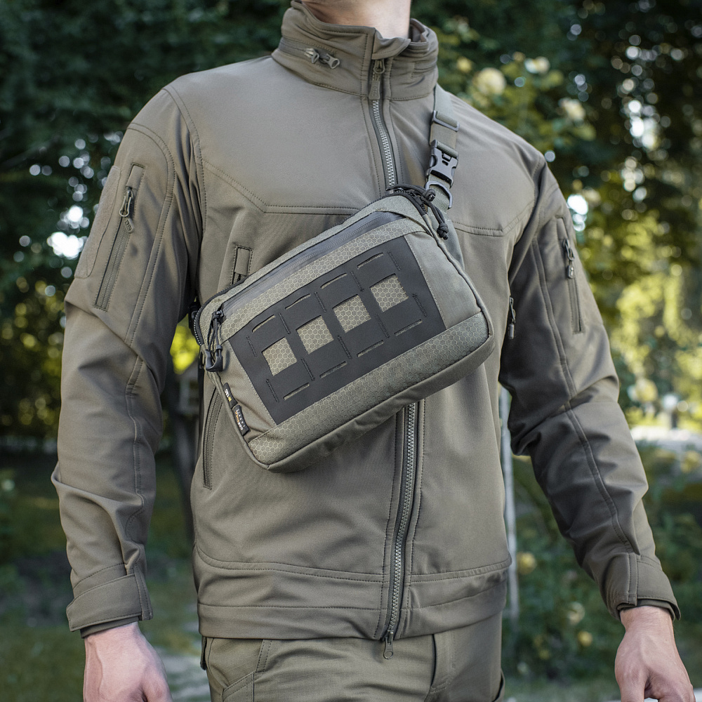 Taška přes rameno M-Tac Admin Bag Elite - ranger green-černá - Obrázek 8