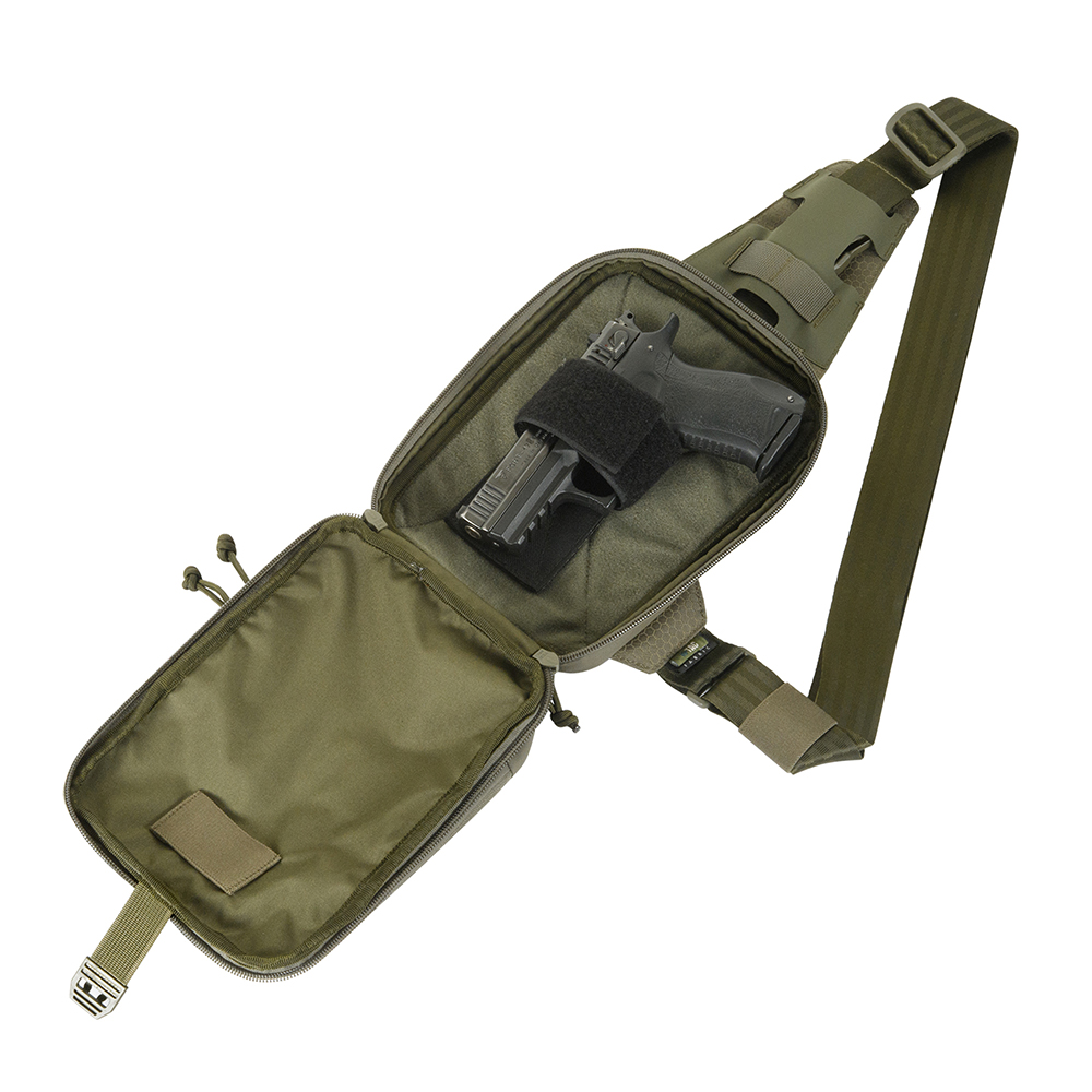 Batoh na zbraň M-Tac Sling Pistol Bag Elite Hex Velcro - ranger green - Obrázek 7