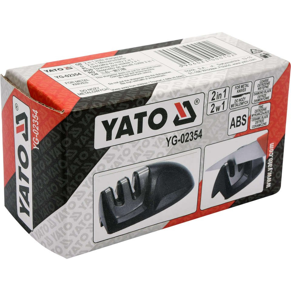 Brousek na nože Yate 2v1 na ocelové nože - černý - Obrázek 3