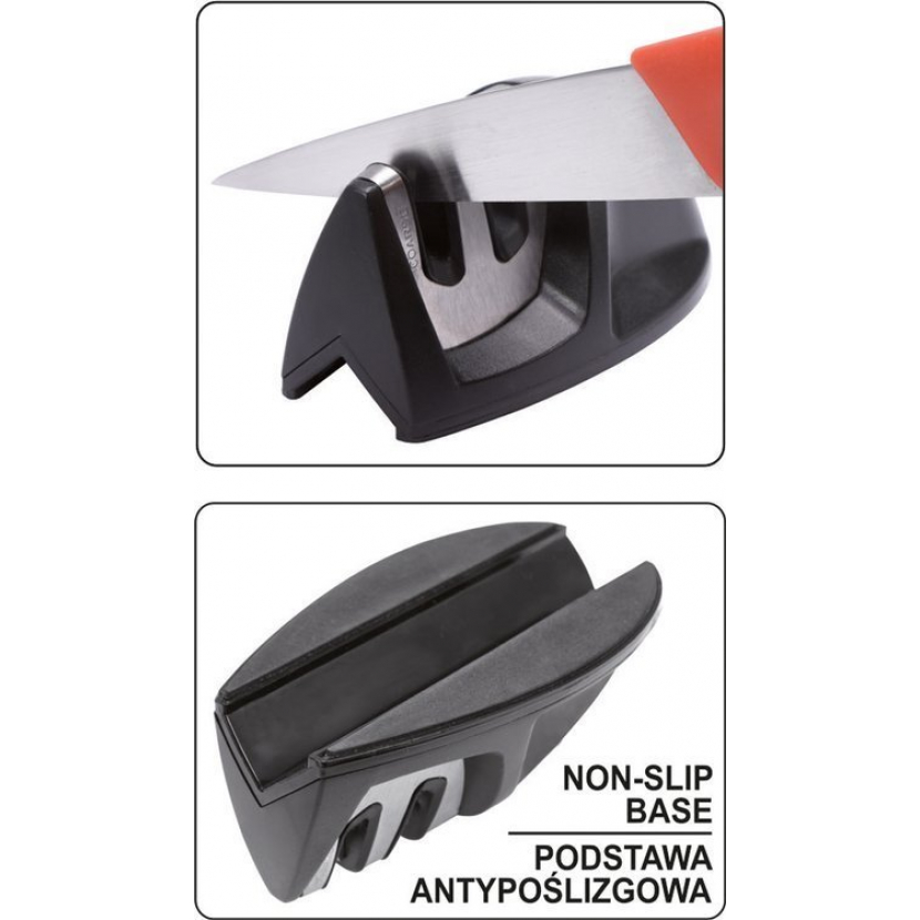 Brousek na nože Yate 2v1 na ocelové nože - černý - Obrázek 4