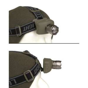 LED čelovka CREE 3 WATT s Focusem - olivová