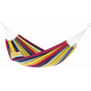 Houpací síť Amazonas Barbados - červená-žlutá-modrá