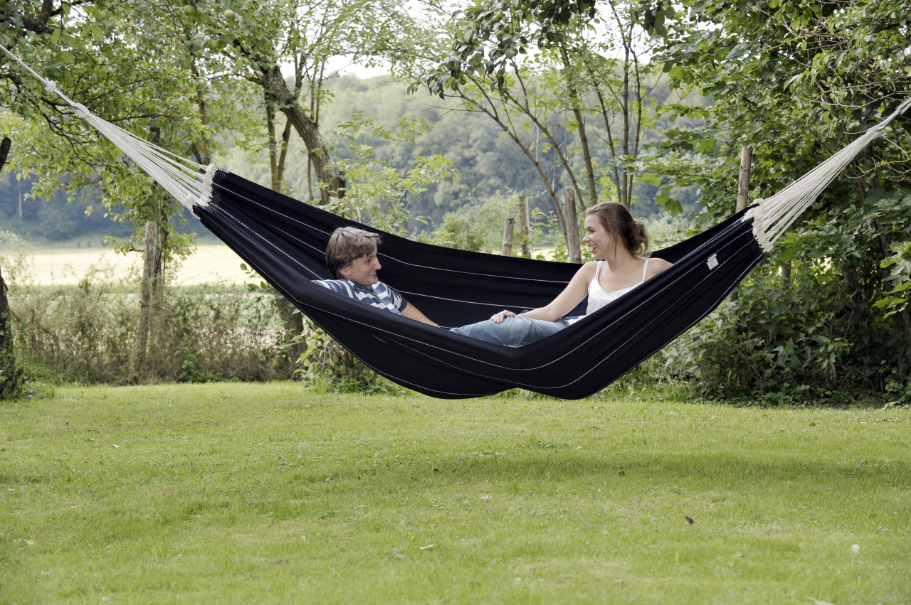 Houpací síť Amazonas Barbados - černá - Obrázek 3