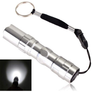 Vodotěsná LED baterka 3W - stříbrná