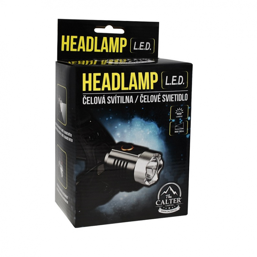 Čelovka Calter Profi nabíjecí 5W-CREE 400lm - černá - Obrázek 4