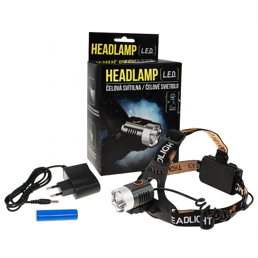 Čelovka Calter Profi nabíjecí 5W-CREE 400lm - černá - Obrázek 7