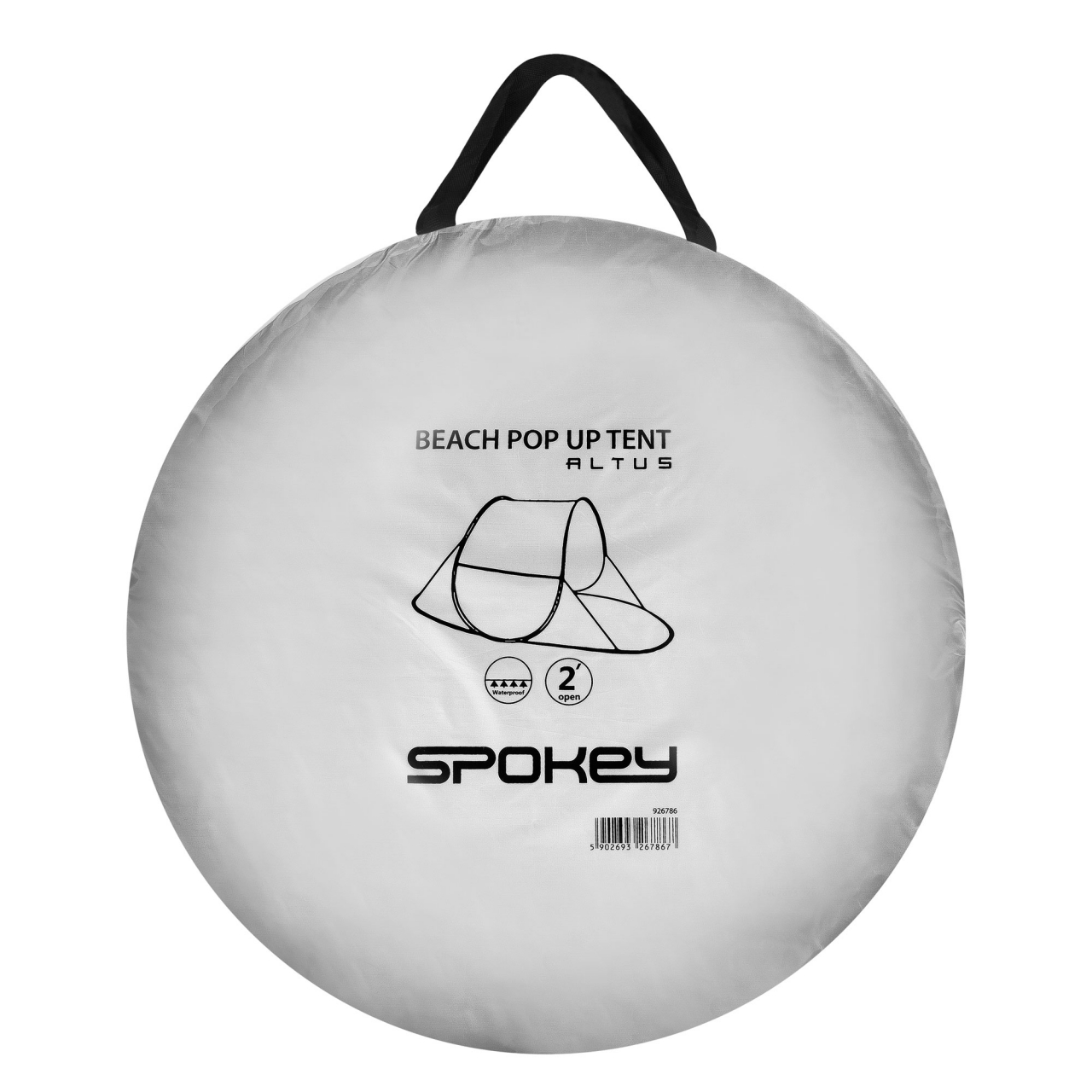 Samorozkládací outdoorový paravan Spokey Stratus - šedý-modrý - Obrázek 2