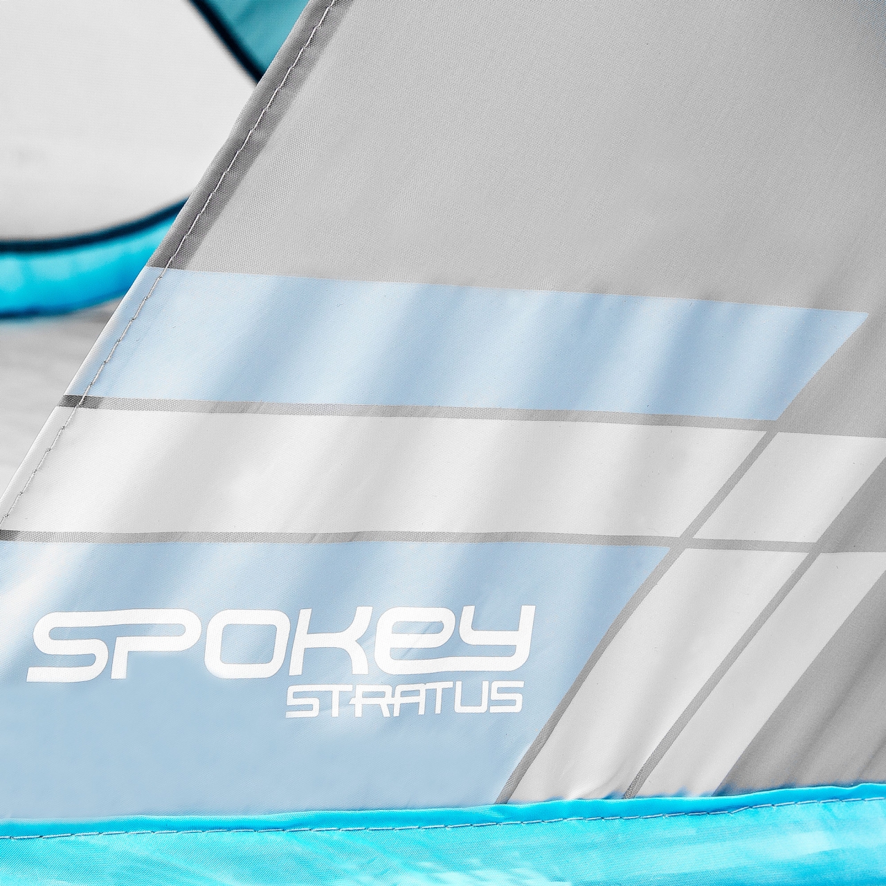 Samorozkládací outdoorový paravan Spokey Stratus - šedý-modrý - Obrázek 3