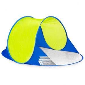 Samorozkládací outdoorový paravan Spokey Altus - žlutý-modrý