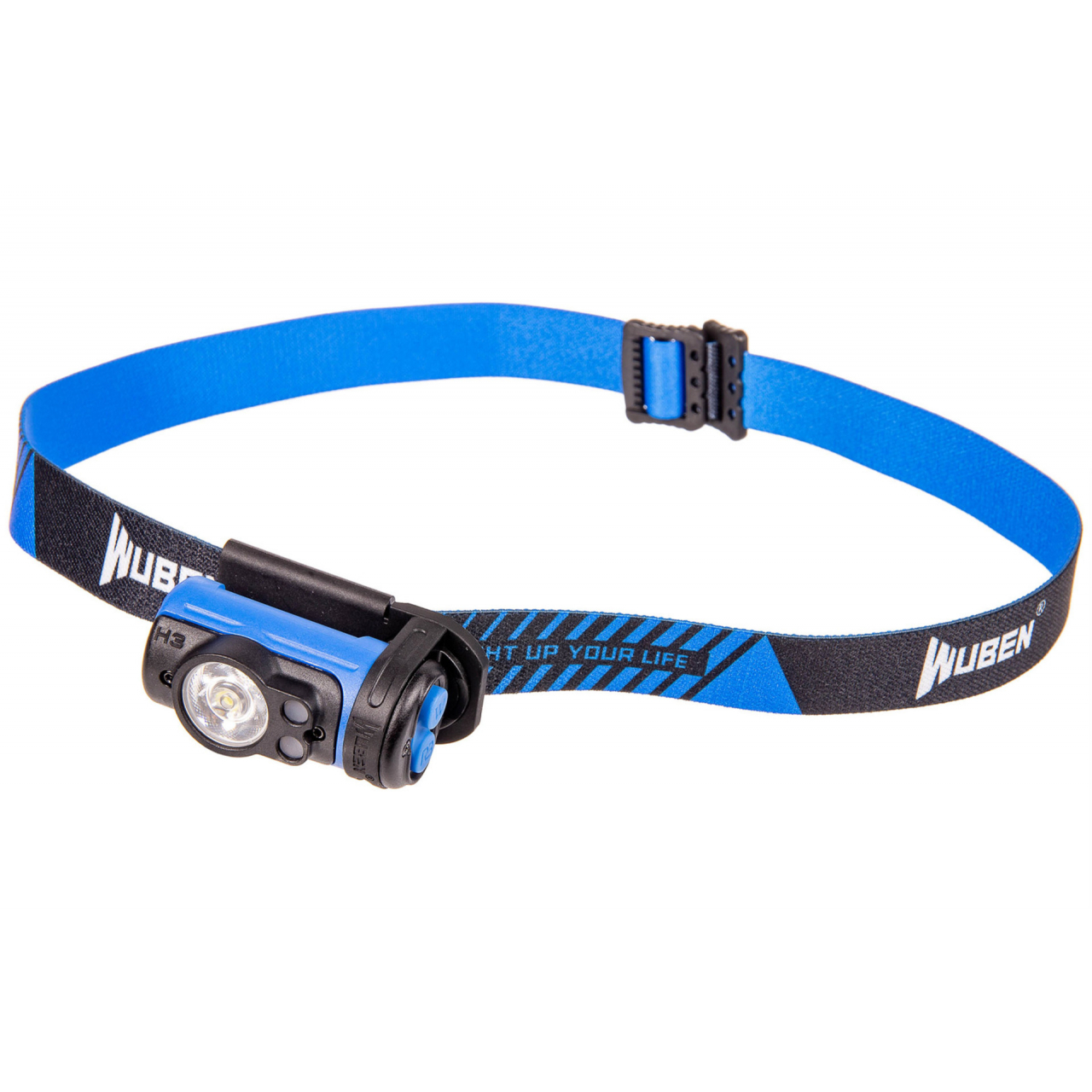 Čelová svítilna Wuben H3 - modrá