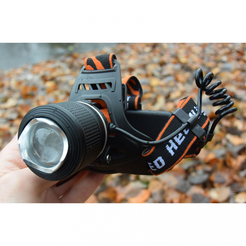 LED nárazuvzdorná čelovka TB 283 Zoom - černá - Obrázek 3