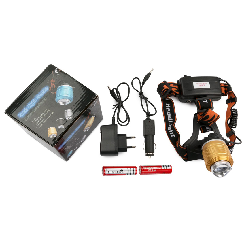 LED nárazuvzdorná čelovka TB 283 Zoom - černá - Obrázek 5