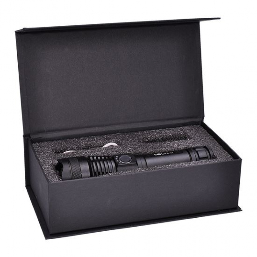 Ruční nabíjecí svítilna Solight 1000 Fokus - černá - Obrázek 2