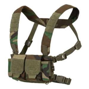 Vesta Helikon Chest Rig Competition Multigun Rig - woodland