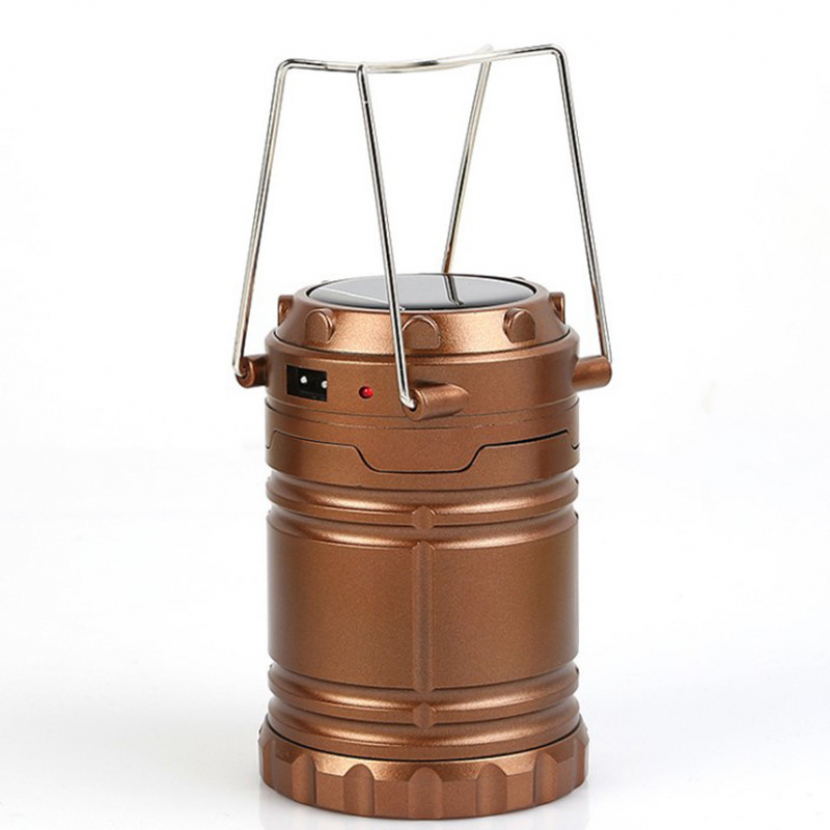 Přenosná kempingová solární lampa 8 LED - různé barvy - Obrázek 3