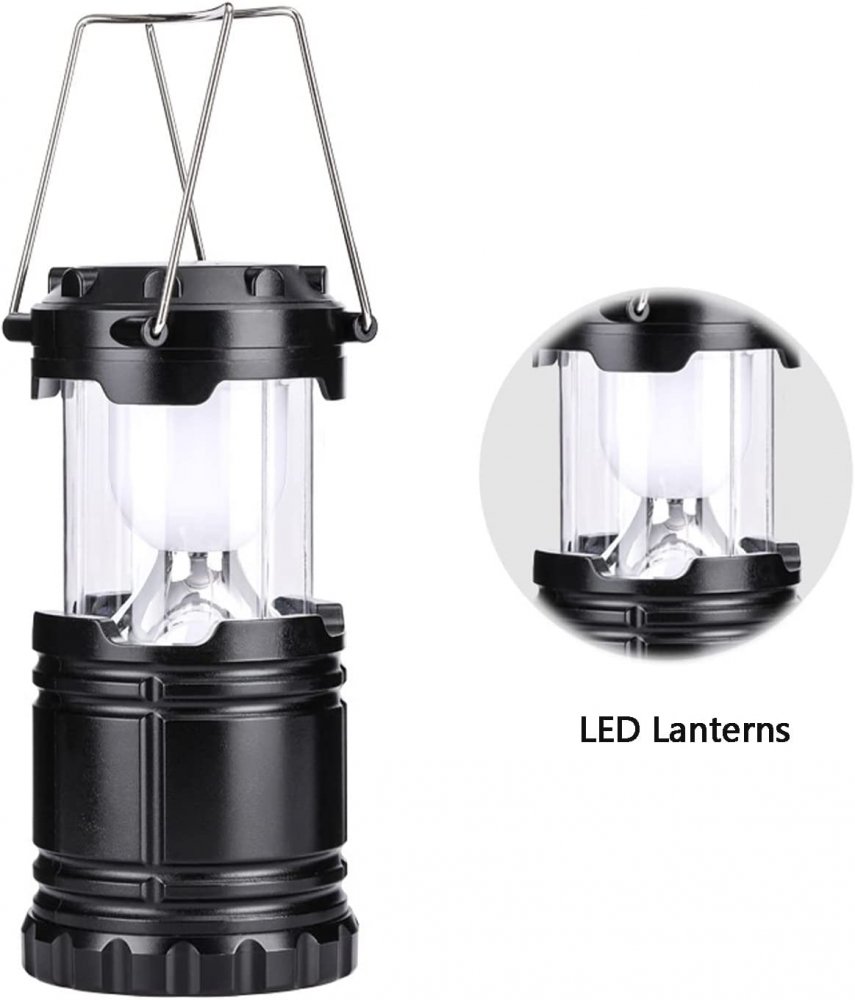 Přenosná kempingová solární lampa 8 LED - různé barvy - Obrázek 5