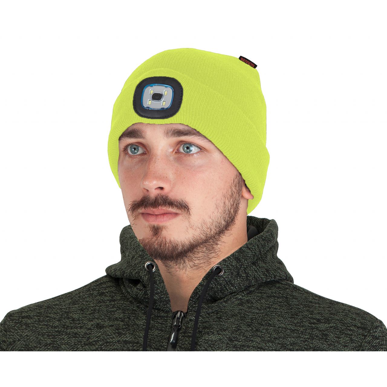 Čepice Bennon Lumos USB - žlutá