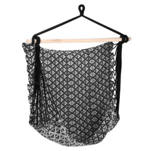 Brazilské závěsné křeslo Spokey Etno - černé-bílé