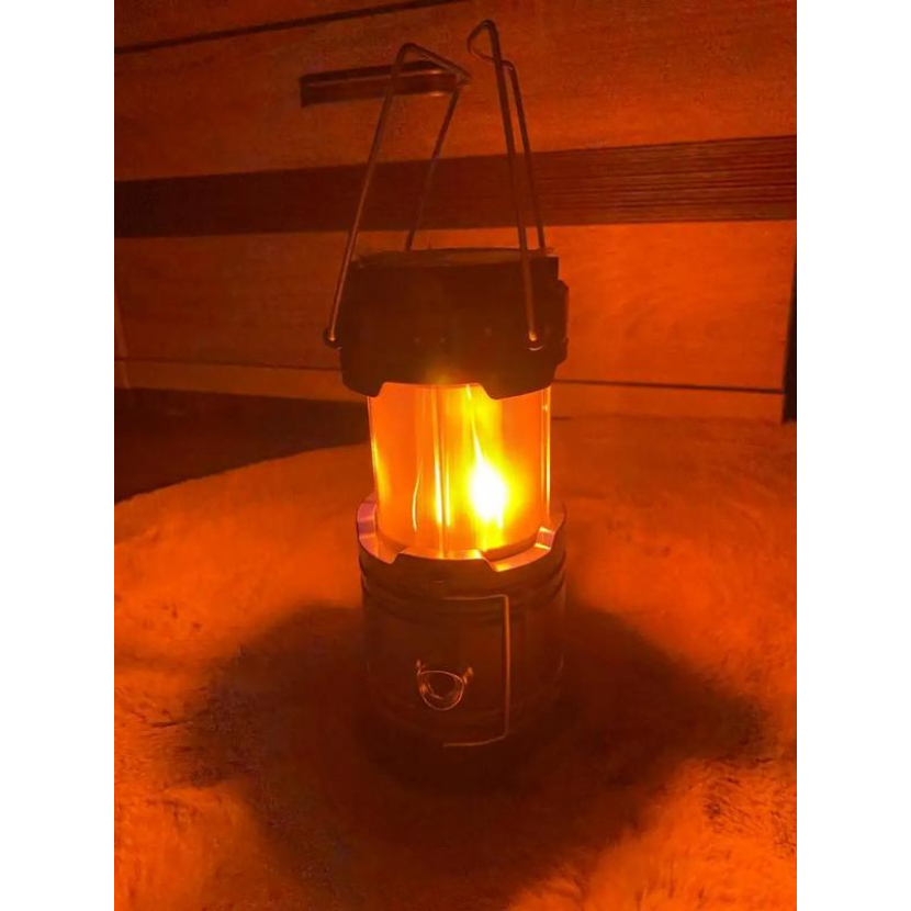 Kempingová svítilna s nabíječkou a efektem plamenu - různé barvy - Obrázek 14