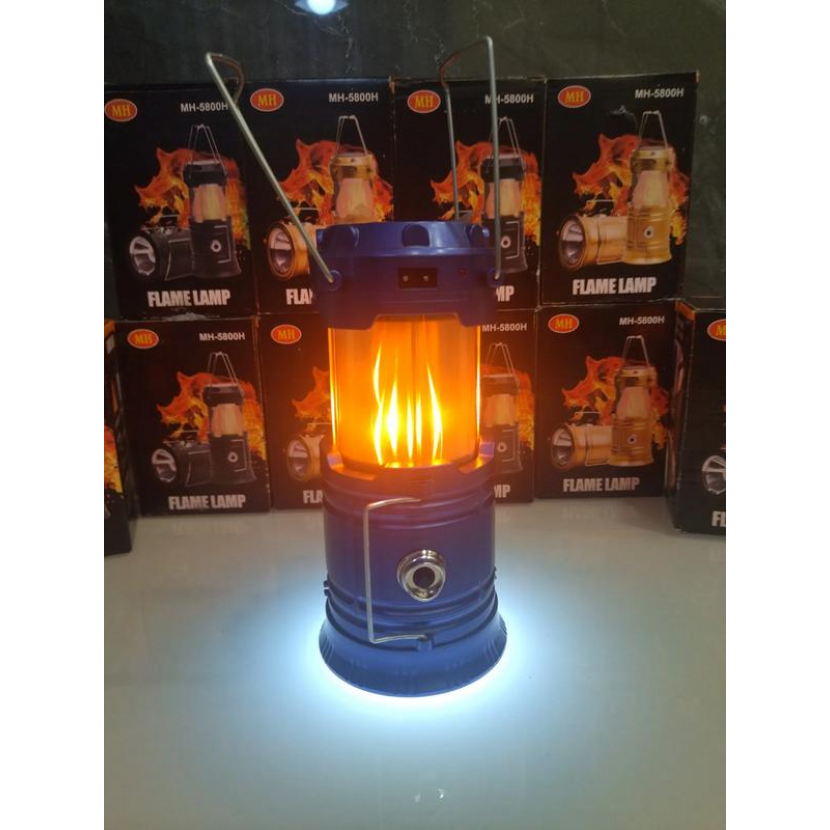 Kempingová svítilna s nabíječkou a efektem plamenu - různé barvy - Obrázek 15