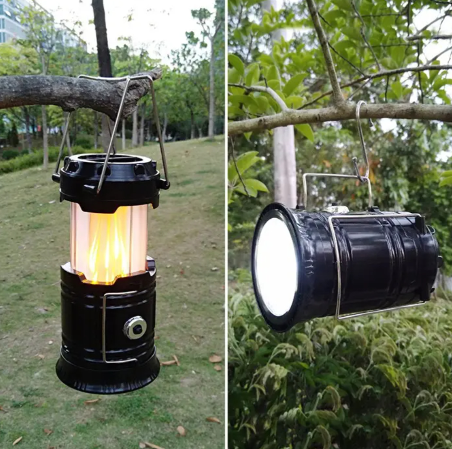 Kempingová svítilna s nabíječkou a efektem plamenu - různé barvy - Obrázek 7