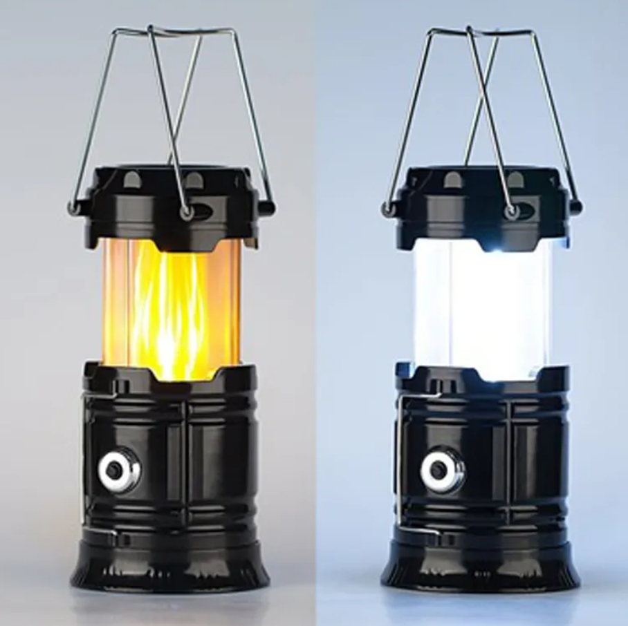 Kempingová svítilna s nabíječkou a efektem plamenu - různé barvy - Obrázek 8