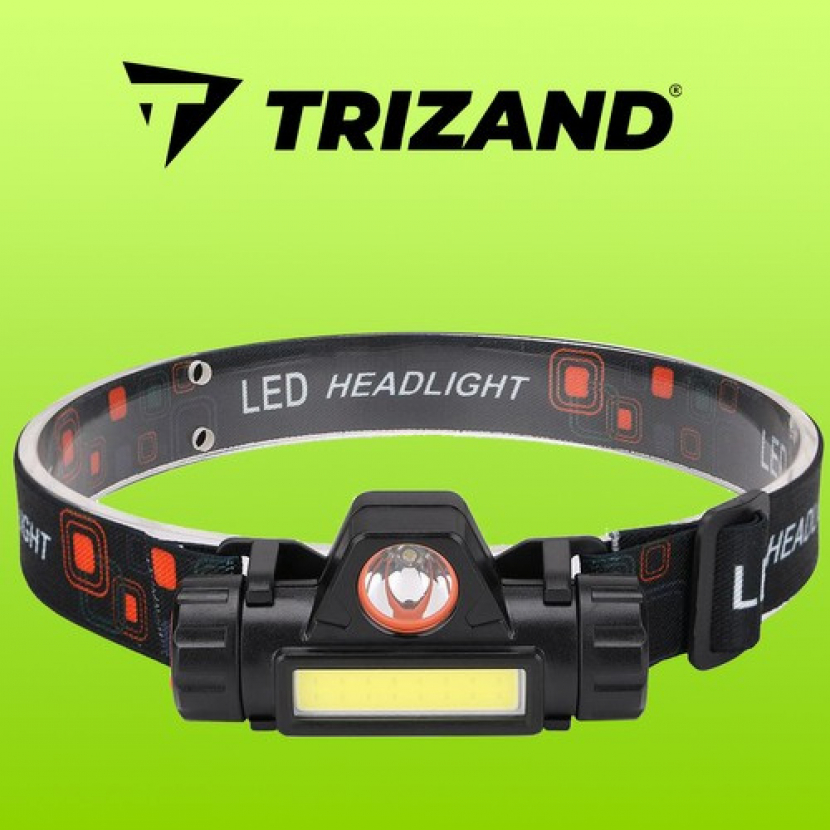 Čelovka Trizand LED COB 4v1 - černá - Obrázek 11