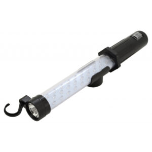 Svítilna montážní 27+7LED nabíjecí 12/230V Li-on 1200mAh - černá