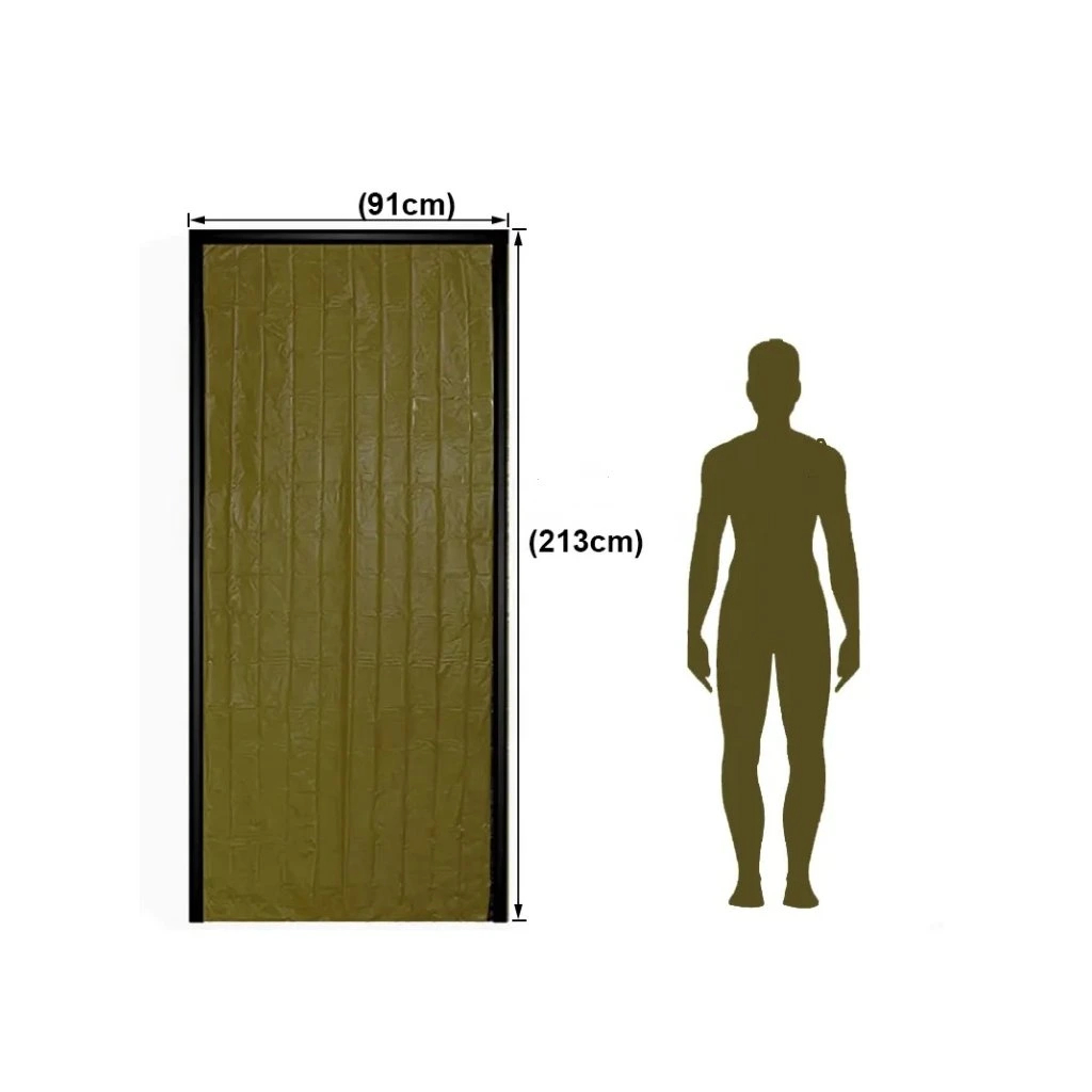 Nouzový termální spací pytel - olivový - Obrázek 4