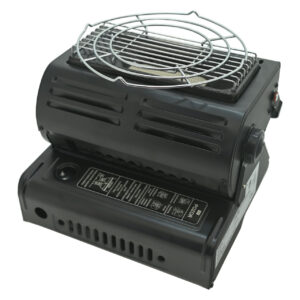 Plynové topení s vařičem Cattara Heat and Cook - černé-stříbrné