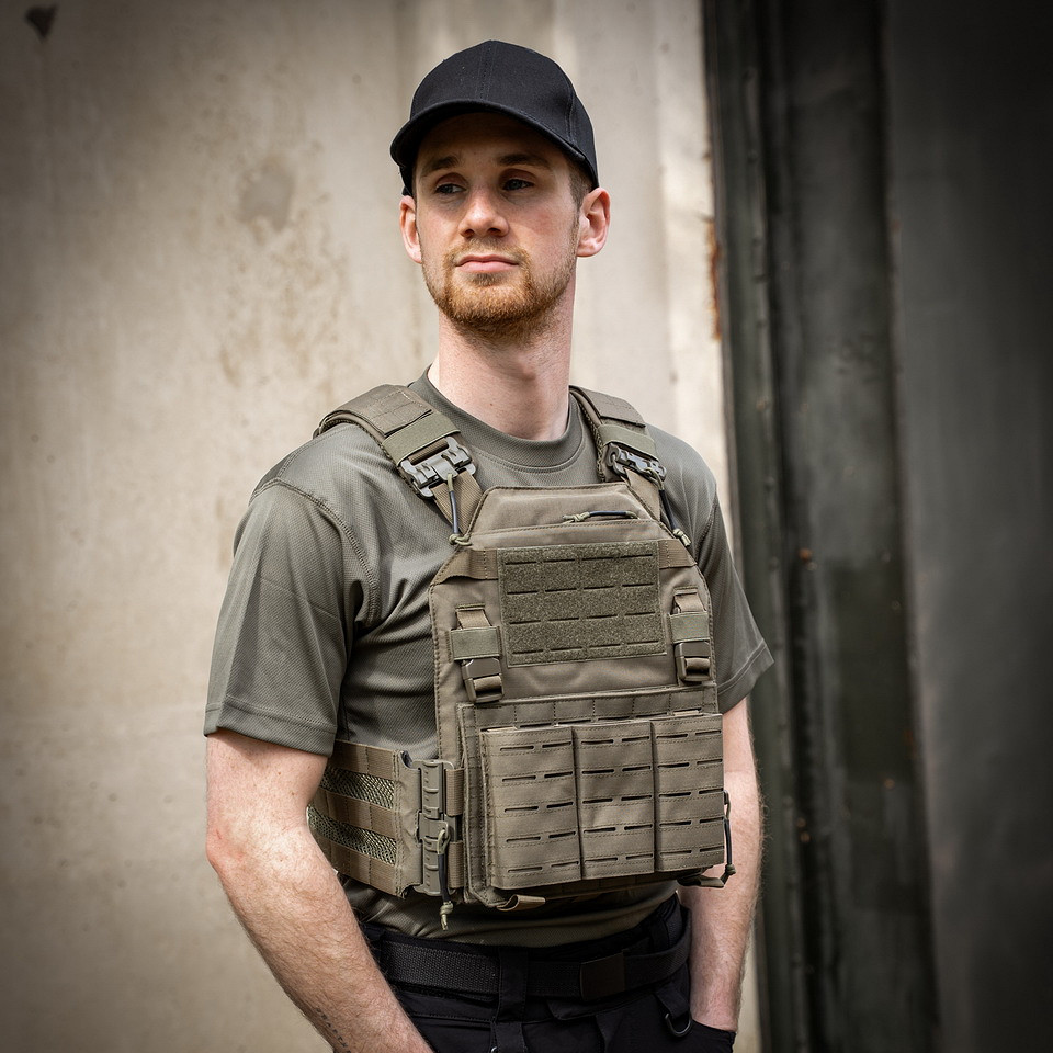 Hrudní nosič 101 Inc QR Plate Carrier Lasercut - olivový - Obrázek 11