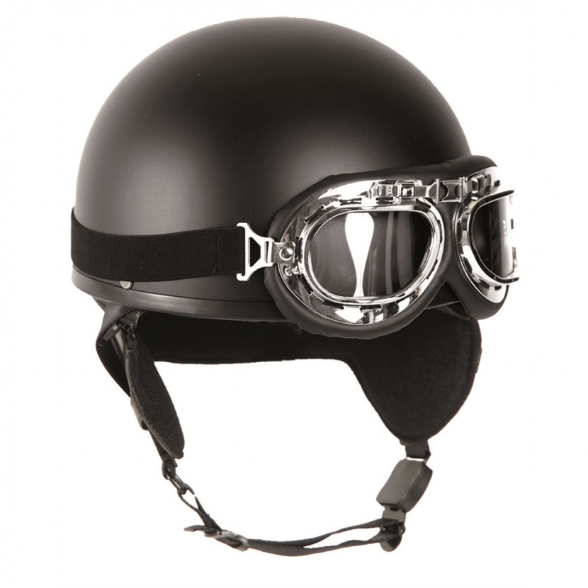Helma Mil-Tec Moto Retro - černá