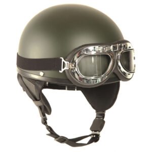 Helma Mil-Tec Moto Retro - olivová
