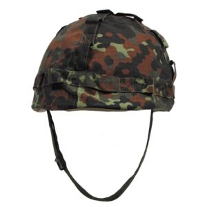 Helma dětská plastová s potahem - flecktarn